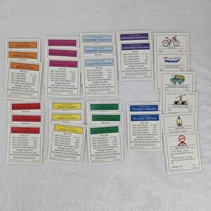 Scooby-Doo MONOPOLY Fright‎ Fest Replacement Property Cards Complete Set Of 28